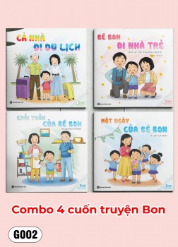 Combo 4 cuốn Ehon Kỹ năng: Truyện của Bon (Dành  cho bé từ  0-6 tuổi)